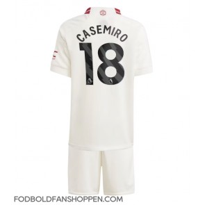 Manchester United Casemiro #18 Tredjetrøje Børn 2023-24 Kortærmet (+ Korte bukser)